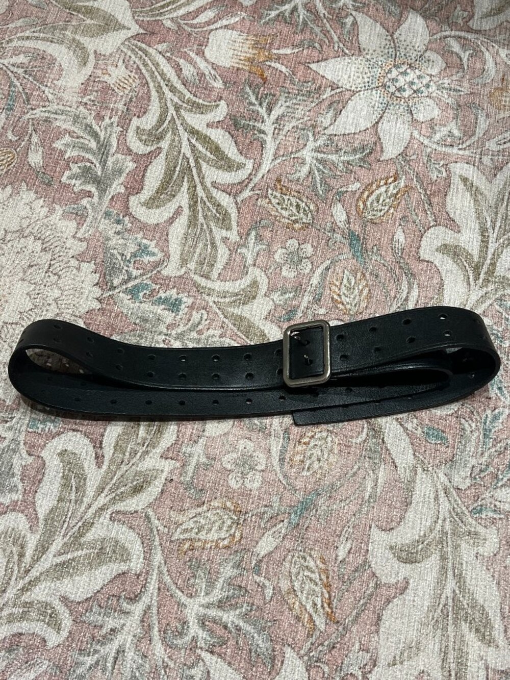 Vintage Prada Black Thick Leather Belt - Made in Italy